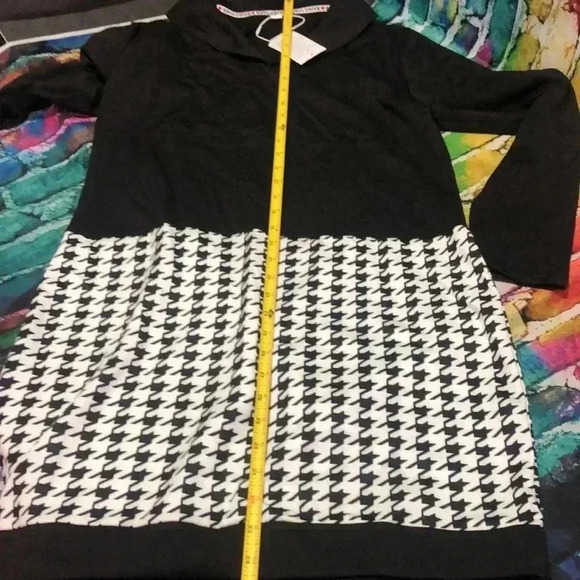 Exclusive size large black and white dress - Picture 10 of 11